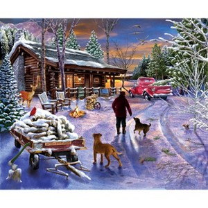 Sunsout Winter Refuge 1000 pc  Christmas Jigsaw Puzzle 31501 - 1 of 4