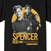 Criminal Minds Spencer Reid Is Having Fun Adult Black Crew Neck Short Sleeve T-shirt - 2 of 4
