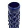 Set of 3 Ceramic Vase with Varying Patterns Dark Blue - Olivia & May: Contemporary Amphora Tabletop Decor, 11.65" Tall - 4 of 4