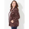 Catherines Women's Plus Size Cozy Velour Jacket - 4 of 4