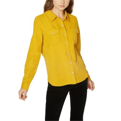 Sanctuary Clothing Womens Snap-Front Button Up Shirt