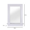Teamson Home Stratford White Removable Wall Mirror with Storage Shelf - 3 of 4