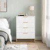 Chest of Drawers with Drawers, Narrow Chest of Drawers, Small Cabinet, Bedside Table with Handles and Tilt Protection, Drawer Cabinet for Hallway - 3 of 4