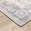 Marcel Vintage Traditional Medallion Area Rug Blue/Gold - Captiv8e Designs - image 2 of 4