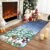 Christmas Area Rugs for Living Room Bedroom Xmas Snowman Tree Festival Winter Decorations Rugs Soft Foldable Accent Rug - 2 of 4