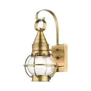 Livex Lighting Newburyport 1 - Light Wall Light in  Antique Brass - 1 of 4