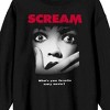 Scream 1-3 Movie Poster Crew Neck Long Sleeve Black Adult Sweatshirt - 2 of 3