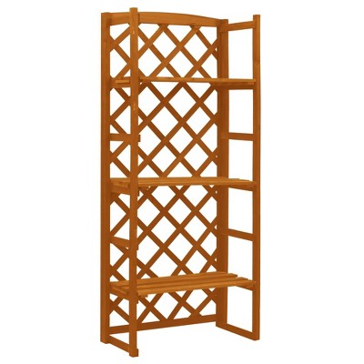 VidaXL Planter Orange Solid firwood 4.6 ft tall Planter Rectangular