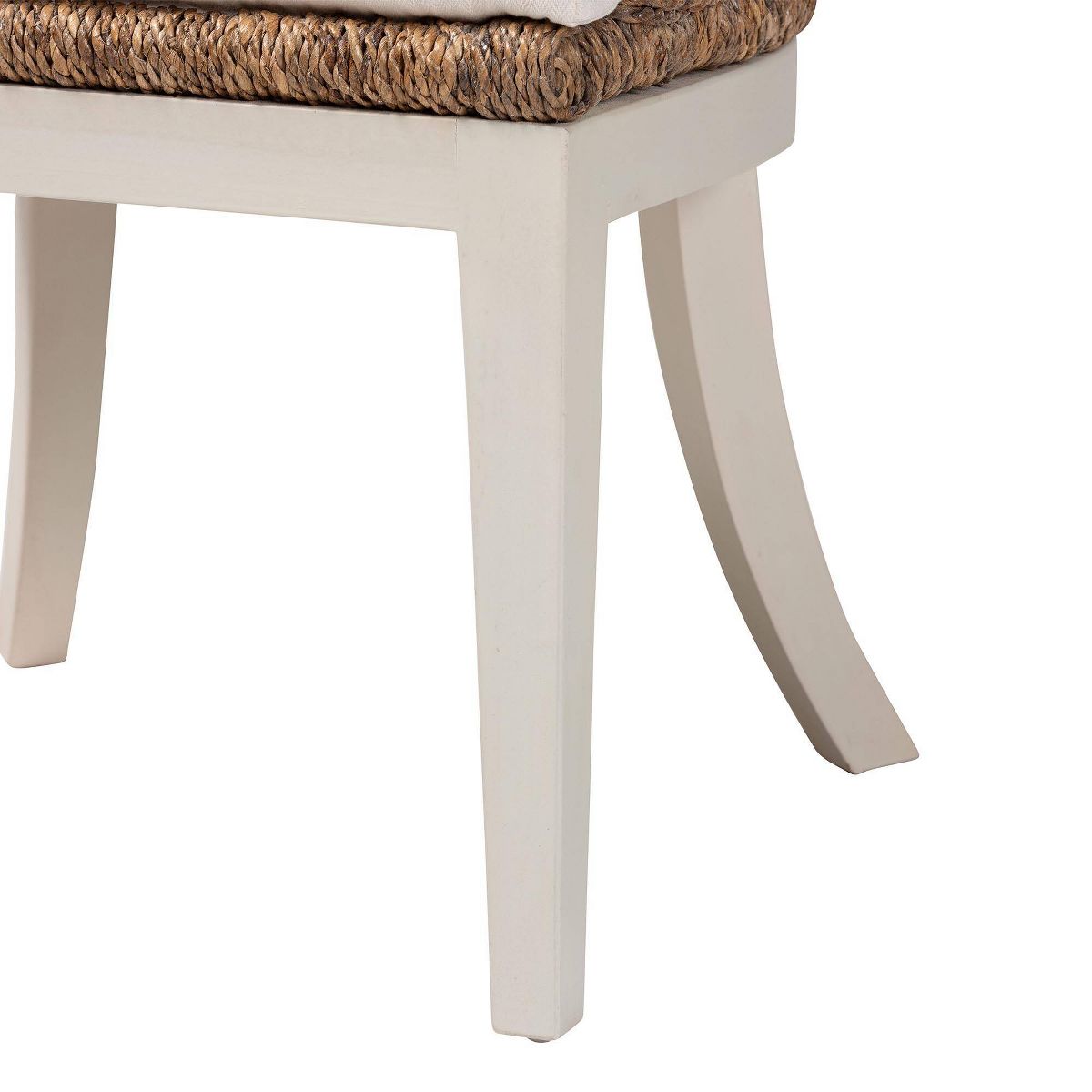bali & pari Ubud Seagrass and Mahogany Wood Dining Chair Natural Seagrass - thumbnail 3