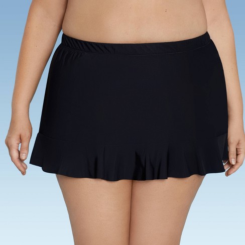 Women's Swim Skirt High Waisted Flounce Swimming Skort Bikini Bottom  Tankini Swimsuit