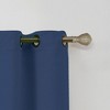 Kate Aurora Set of 2 Thermal Room Darkening Grommet Top Curtains For Small Windows - 63 in. Long - Royal Blue - 3 of 3