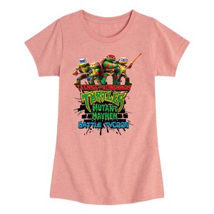 Girls' - Teenage Mutant Ninja Turtles - Battle Tycoon Group Fitted Short Sleeve Graphic T-Shirt - 1 of 4