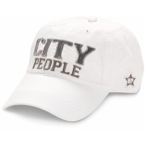 Pavilion Gift Company - City People - White Adjustable Hat - Hats - 1 of 4