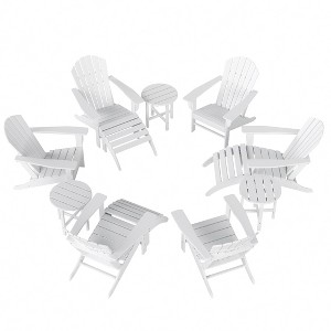 WestinTrends Dylan HDPE Outdoor Patio Adirondack Chair (12-Piece Set) - 1 of 4