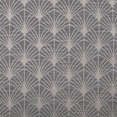 Navy Art Deco Blackout Polyester Curtain Panel with Rod Pocket