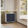 Modern Nightstand with 3 Drawers, Multi-Functional Wooden Side Table with Storage for Bedroom, Living Room, or Hallway-The Pop Home - 3 of 4