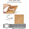 60 Pcs Kraft Individual Cupcake Boxes with Inserts, Brown Paper Holders for Cookies Pastries Wedding - 3 of 4