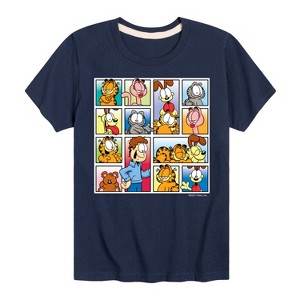 Boys' - Garfield - Friends Short Sleeve Graphic T-Shirt - 1 of 4