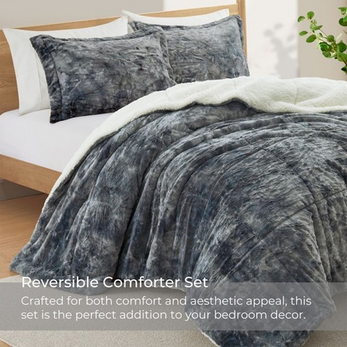 Reversible fleece online comforter