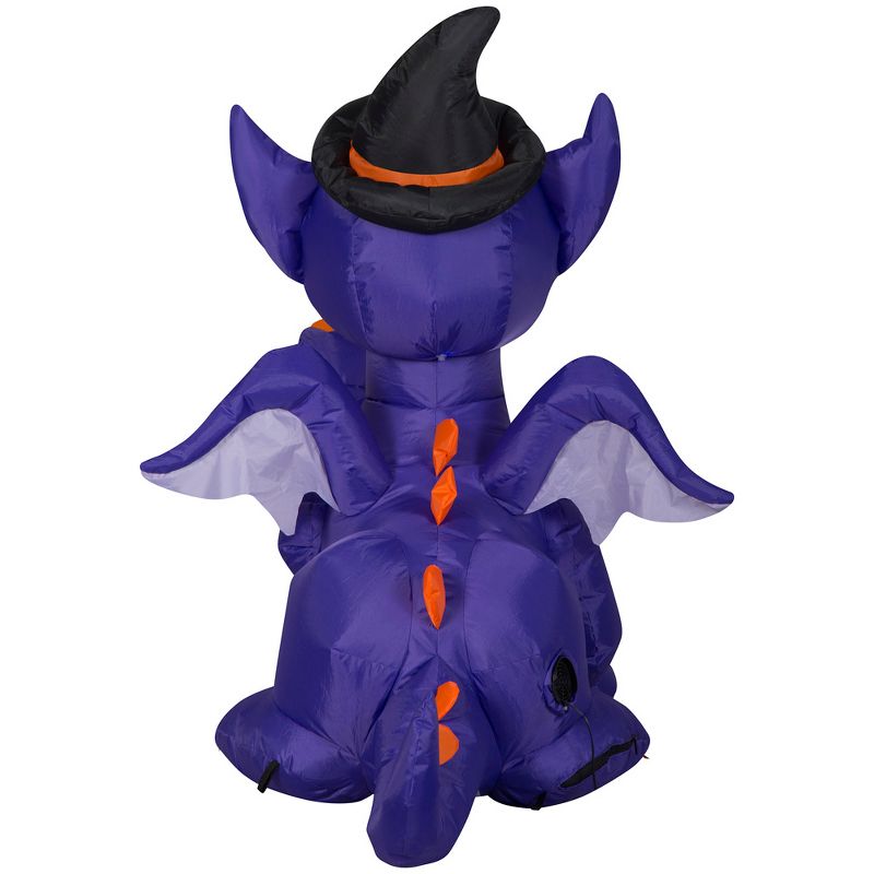 Gemmy Airblown Inflatable Purple Baby Dragon , 3.5 ft Tall, Multi, 4 of 5
