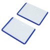 Unique Bargains Staff Office Plastic B8 Horizontal ID Name Cards Badge Holder Clear 2pcs - 3 of 4
