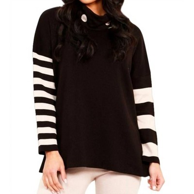 Women's Stripe and Dot Pullover - Angel Apparel