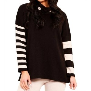 Women's Stripe and Dot Pullover - Angel Apparel - 1 of 1