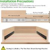 100LB Capacity Heavy Duty Cabinet Drawer Slides Rails, Ball Bearing Full Extension Side Mount Rails for Dresser, Kitchen - 4 of 4