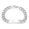 Steeltime Men's stainless steel chain bracelet. Color Options: Gold, Silver, Black - 2 of 4
