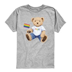 Boys' - Instant Message - Pride Teddy Bear -Toddler Short Sleeve Graphic T-shirt - 1 of 4