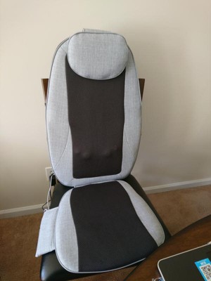 Aurora Shiatsu Massage Seat Cushion/Topper w/Air Compression Technology and  Heat 