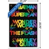 Trends International DC Comics Justice League - Rainbow Silhouette Framed Wall Poster Prints - 3 of 4