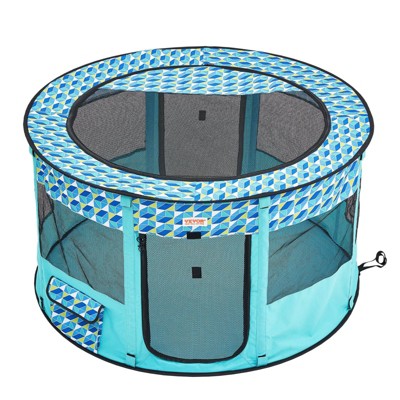 Munora - Large 44" Round Foldable Portable Pet Playpen - Waterproof Oxford Cloth - Indoor Outdoor Dog Cat Kennel