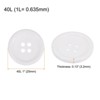 Unique Bargains Resin Craft Snap Round Flat 4-Hole Sewing Buttons 50 Pcs - 2 of 4