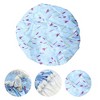 Unique Bargains Women Double Layer Large Dots Shower Cap 1 Pc - 3 of 3