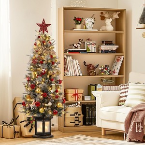 4.5 FT Prelit Premium Artificial Christmas Treefor Christmas Decoration,Yard,Home,Office,Outdoor,Indoor - 1 of 4
