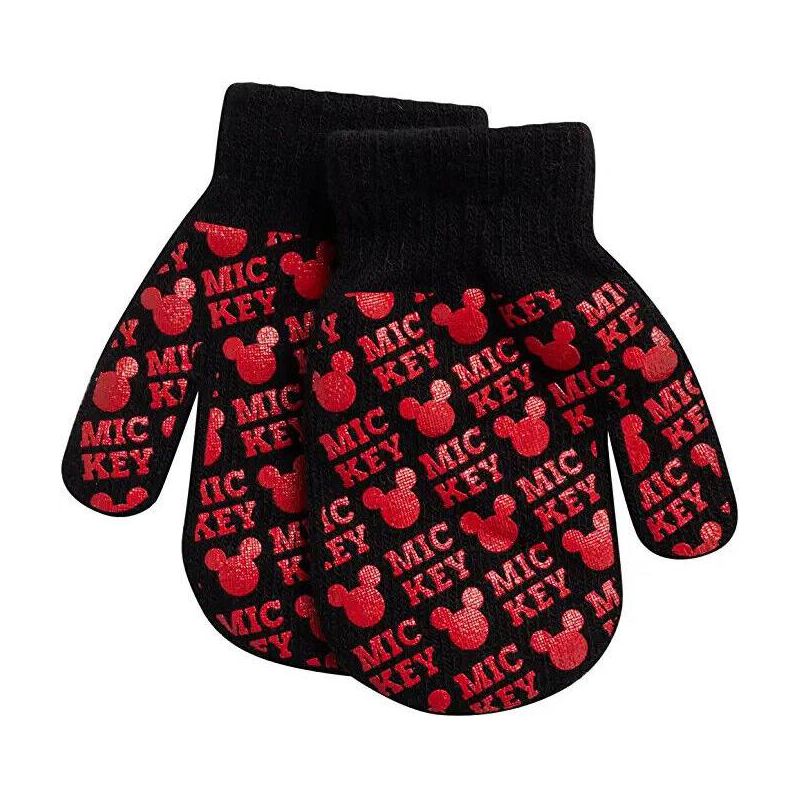 Disney Mickey Mouse Boys 4 Pack Mitten or Glove Set, Toddler/Little Boys Age 2-7, 2 of 6