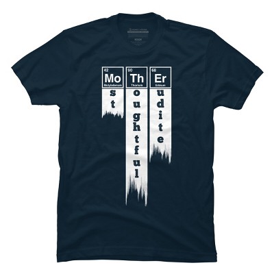 Men's Design By Humans Mother Most Thoughtful Erudite Periodic Table By Yernar T-Shirt