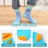 SEVOBAL 5 Pairs Normal Socks Gift for Boy Kid Toddler Summer Sock Cotton Crew Socks Plush Sleeping Slipper Sock Soft, Multicolored, 8.58"*0.39"*0.39" - 4 of 4