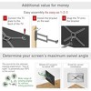 Barkan 30'' Long Gazebo Outdoor TV Wall Mount, 13-65 inch Full Motion Articulating - 4 Movement Flat - 4 of 4