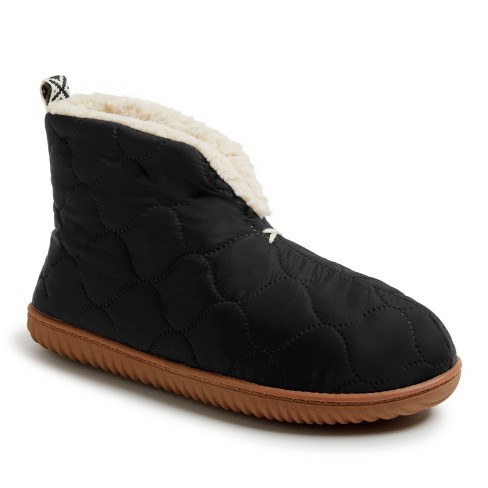 Dearfoams Women s Warm Up Bootie House Shoe Boot Slipper Target