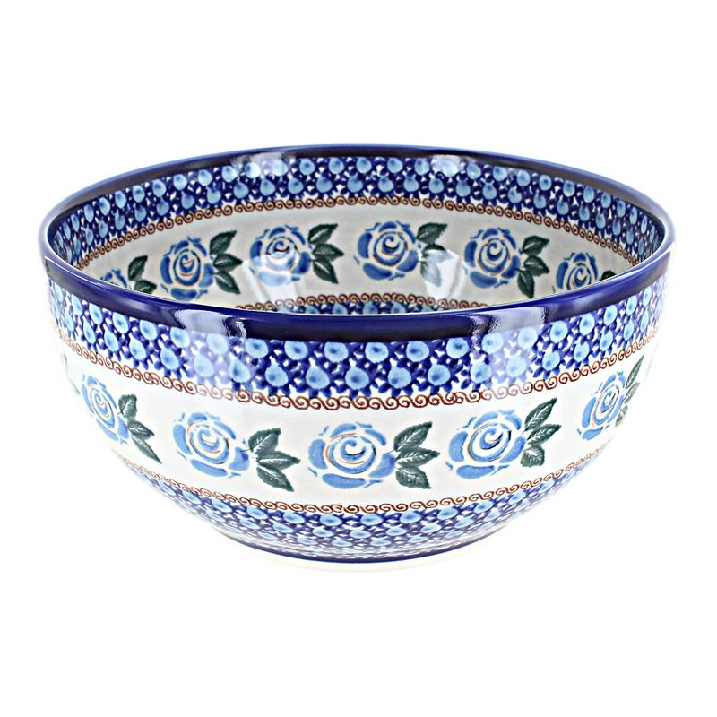 Blue Rose Polish Pottery 473 Kalich Large Bowl, 1 of 2