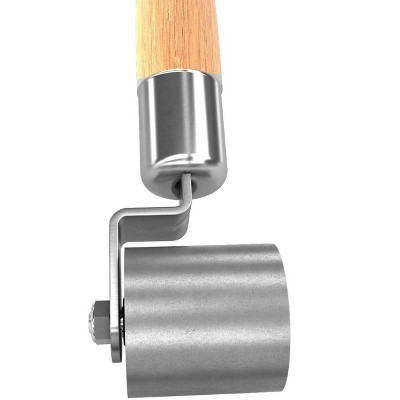 Bon Tool 2-Inch Square End Seam Roller with Wooden Handle