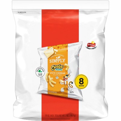 Cheetos Simply White Cheddar Puffs - 8ct