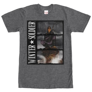 Men's Marvel Winter Soldier Rain T-Shirt - 1 of 4