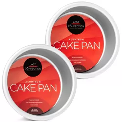 Last Confection 2pc Cake Pan Set, 4" x 2" Round Cake Pans - Professional Bakeware