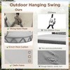 CAVINAS Outdoor Swing Chairs with UV Resistant Cushion and Hanging Basket,Porch Swing for Patio Porch,Balcony - 4 of 4