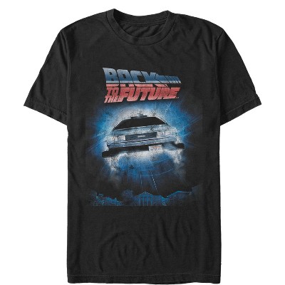 Men's Back To The Future Retro Delorean Poster T-shirt : Target