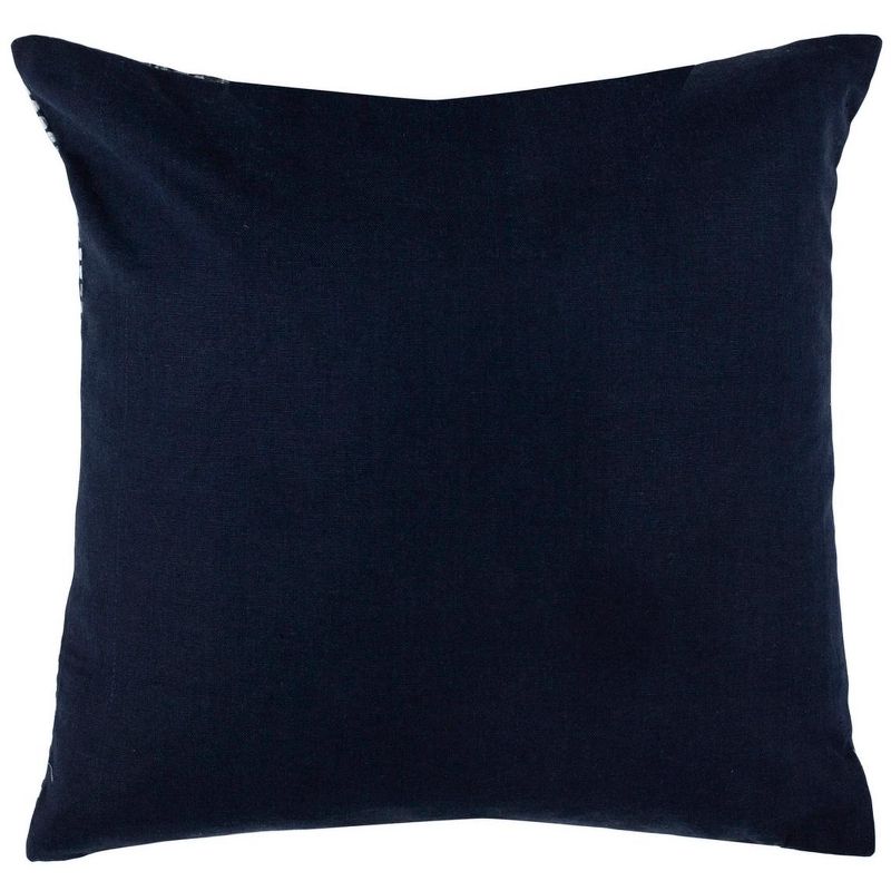 Mallory Pillow - Deep Blue/White - 16" x 16" - Safavieh ., 5 of 6
