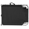 vidaXL Sunlounger Black Powder-coated aluminum Standard Foldable - 4 of 4